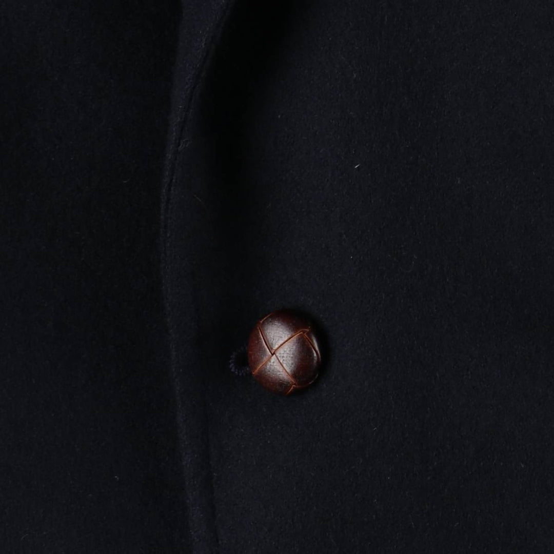 HAGGAR IMPERIAL Wool Tailored Jacket, Men's Size L (approx.) wool navy blue type Vintage Second Hand