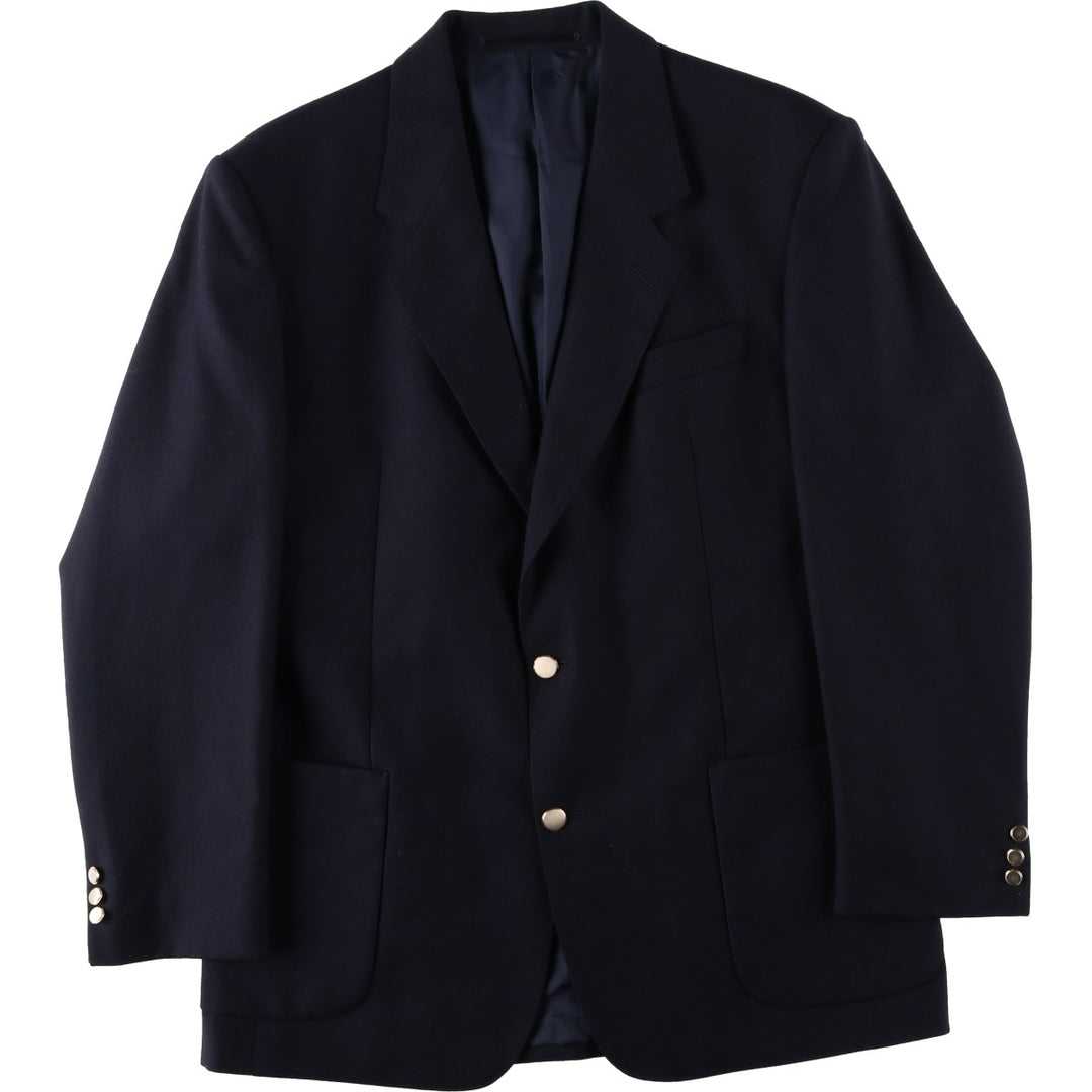Berwin and Berwin Navy Blazer Tailored Jacket, Made in England, Men's Size L (approx.) wool navy blue type Vintage Second Hand