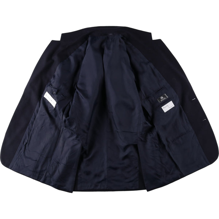 Berwin and Berwin Navy Blazer Tailored Jacket, Made in England, Men's Size L (approx.) wool navy blue type Vintage Second Hand