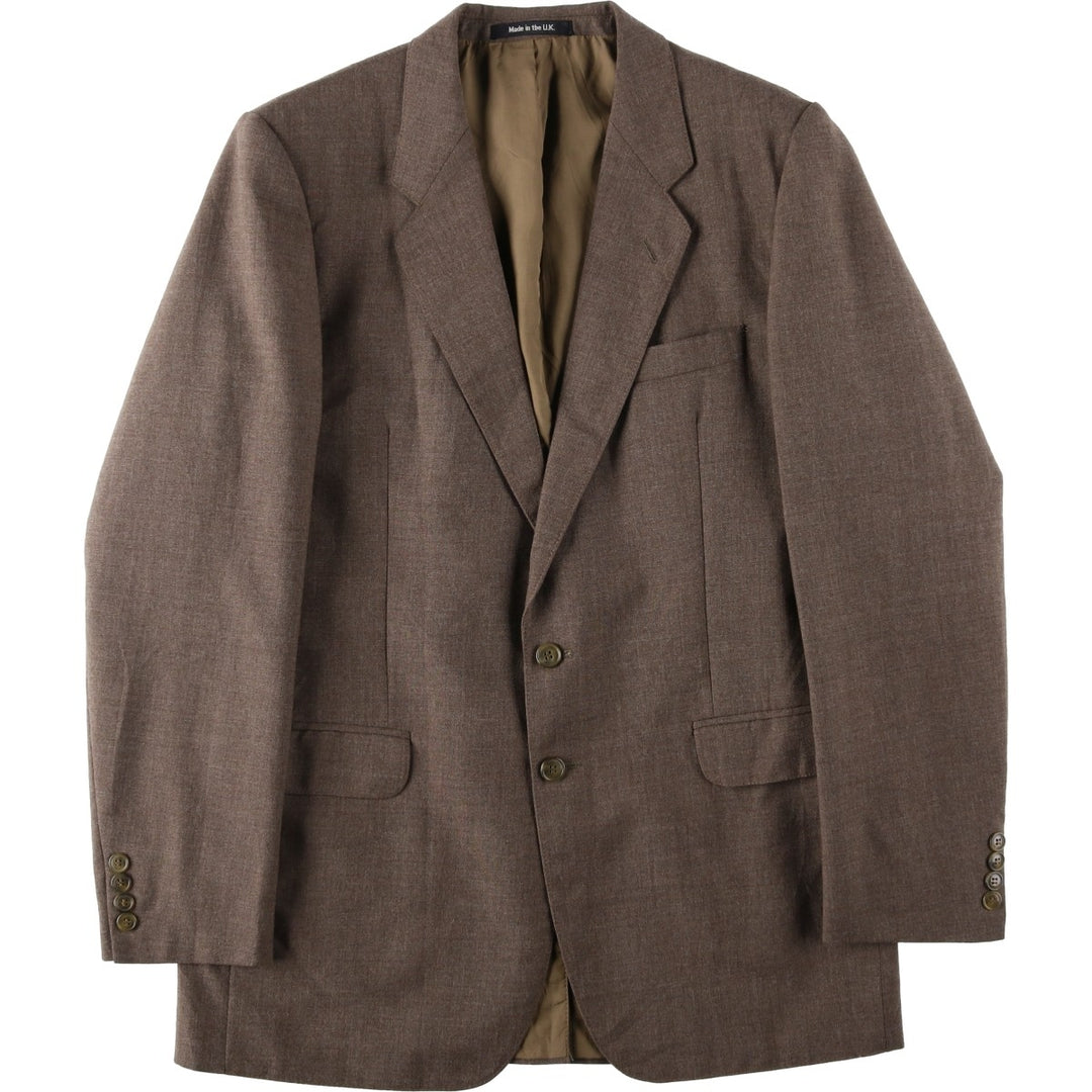 St Michael tailored jacket, made in England, men's size M equivalent. polyester brown type Vintage Second Hand