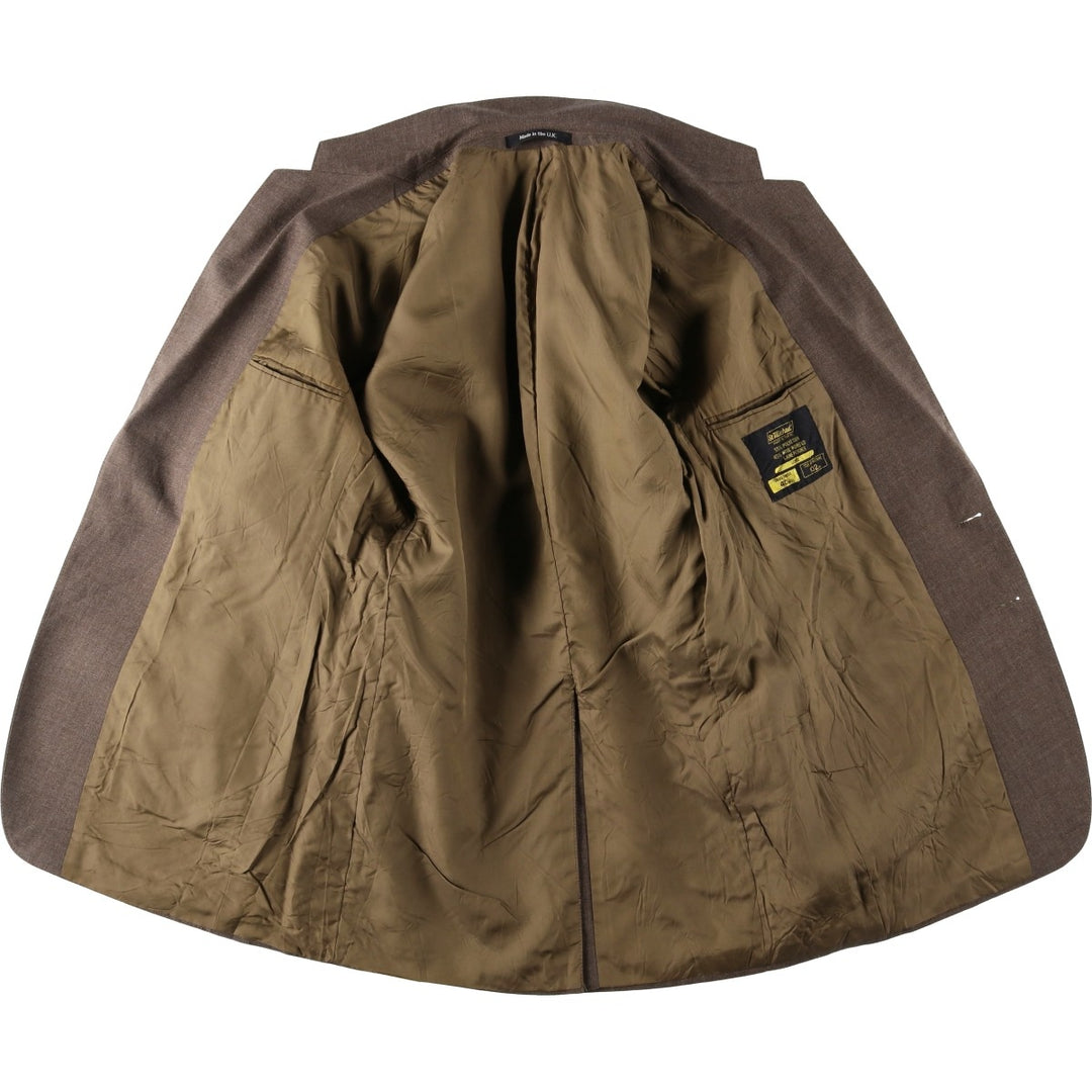 St Michael tailored jacket, made in England, men's size M equivalent. polyester brown type Vintage Second Hand