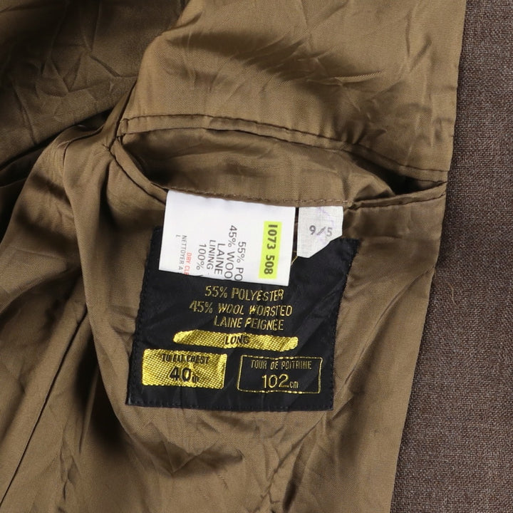 St Michael tailored jacket, made in England, men's size M equivalent. polyester brown type Vintage Second Hand