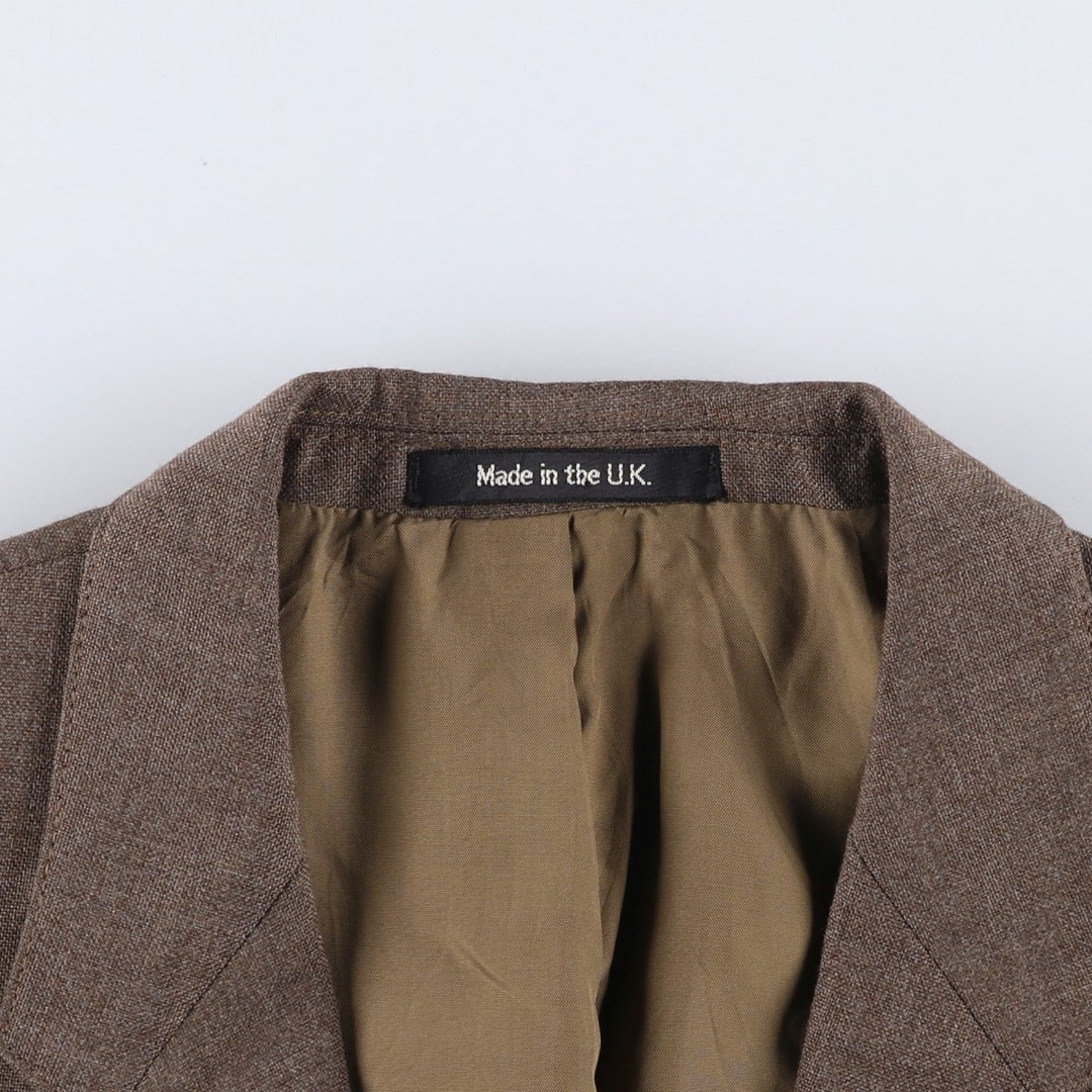 St Michael tailored jacket, made in England, men's size M equivalent. polyester brown type Vintage Second Hand