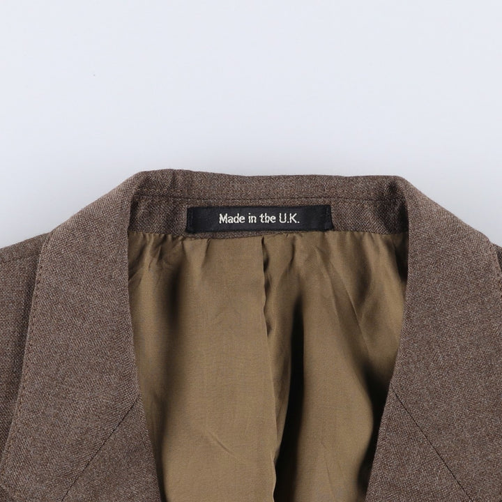 St Michael tailored jacket, made in England, men's size M equivalent. polyester brown type Vintage Second Hand
