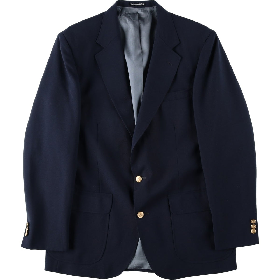 Stafford Navy Blazer, Tailored Jacket, Men's Size L unclear navy blue type Vintage Second Hand