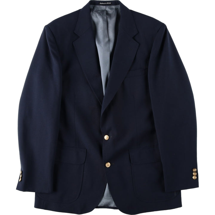 Stafford Navy Blazer, Tailored Jacket, Men's Size L unclear navy blue type Vintage Second Hand