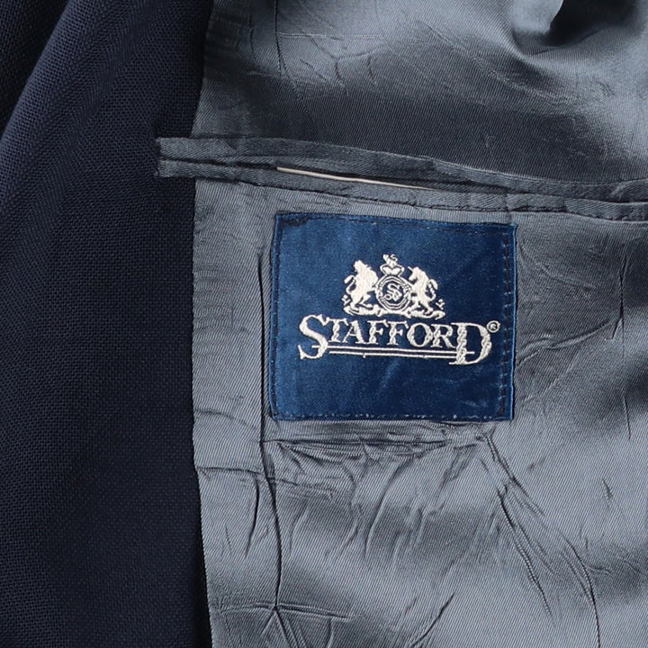 Stafford Navy Blazer, Tailored Jacket, Men's Size L unclear navy blue type Vintage Second Hand