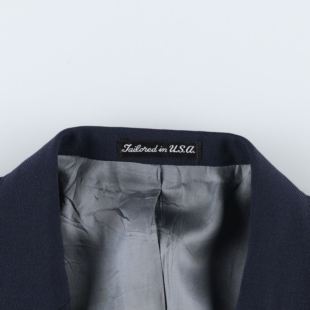 Stafford Navy Blazer, Tailored Jacket, Men's Size L unclear navy blue type Vintage Second Hand