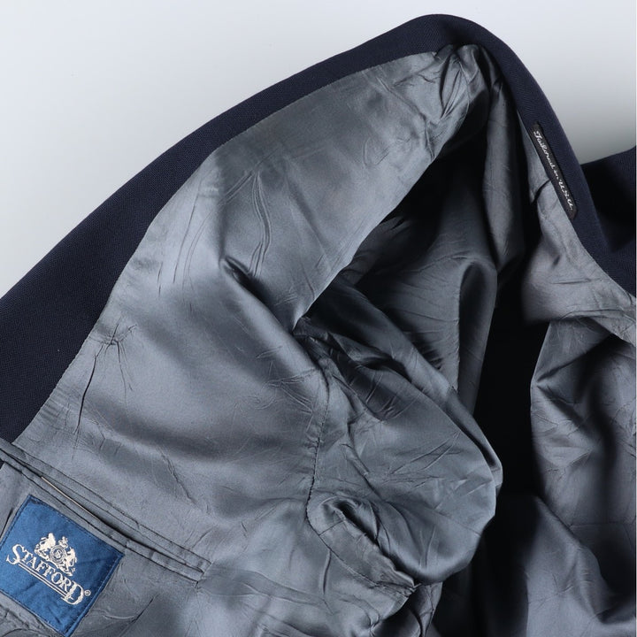 Stafford Navy Blazer, Tailored Jacket, Men's Size L unclear navy blue type Vintage Second Hand