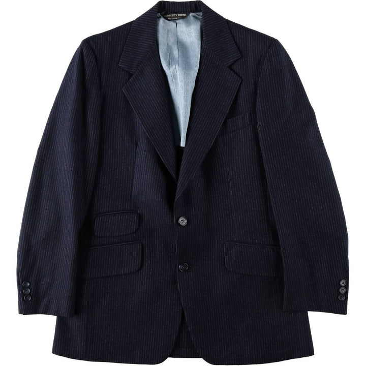 GEOFFREY BEENE Stripe Pattern Blazer Tailored Jacket (Men's Size S) unclear navy blue type Vintage Second Hand