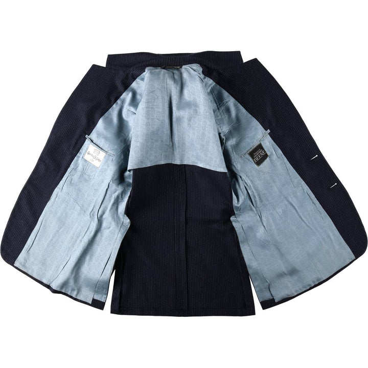 GEOFFREY BEENE Stripe Pattern Blazer Tailored Jacket (Men's Size S) unclear navy blue type Vintage Second Hand