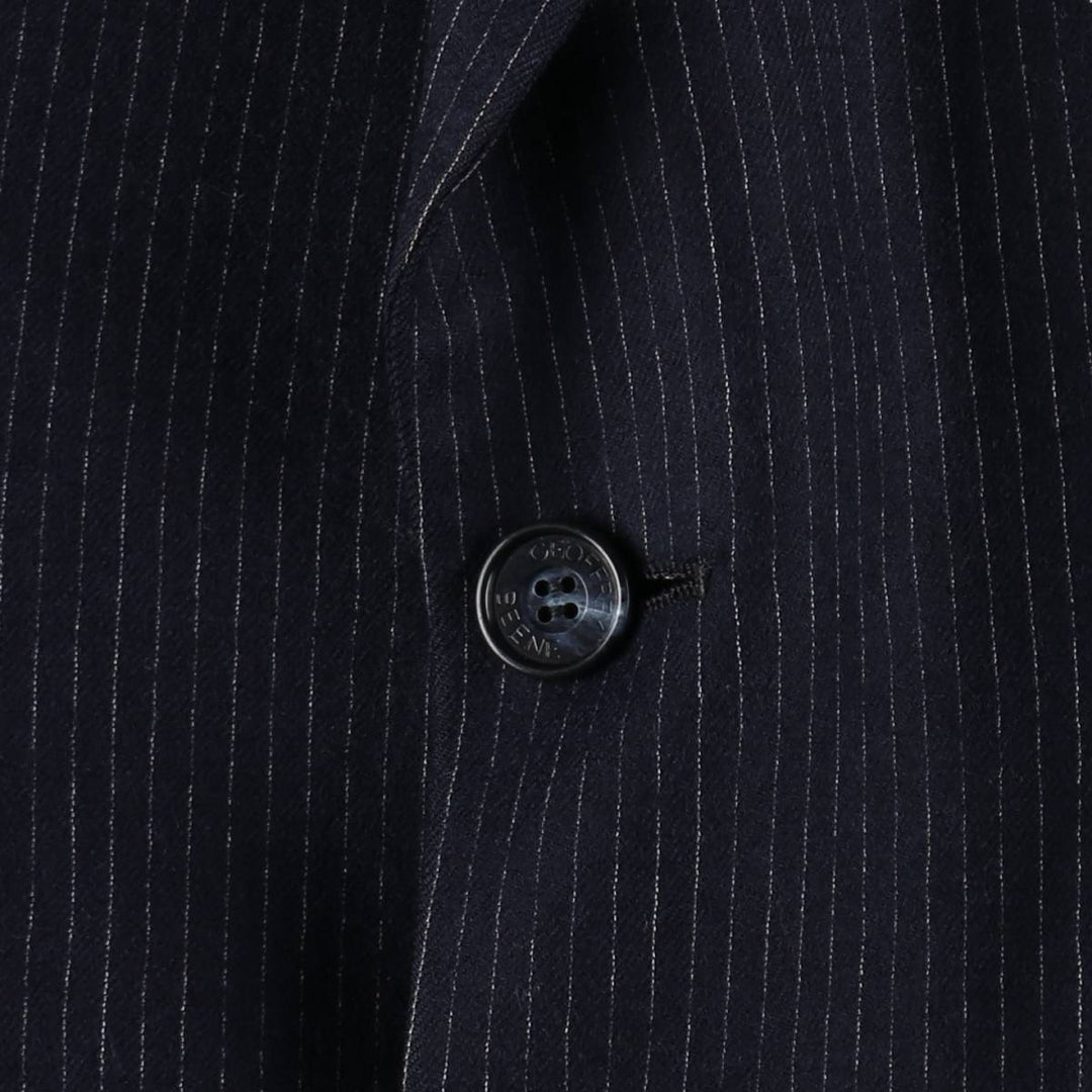GEOFFREY BEENE Stripe Pattern Blazer Tailored Jacket (Men's Size S) unclear navy blue type Vintage Second Hand