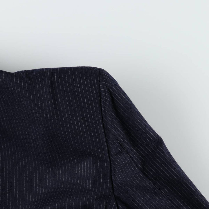 GEOFFREY BEENE Stripe Pattern Blazer Tailored Jacket (Men's Size S) unclear navy blue type Vintage Second Hand