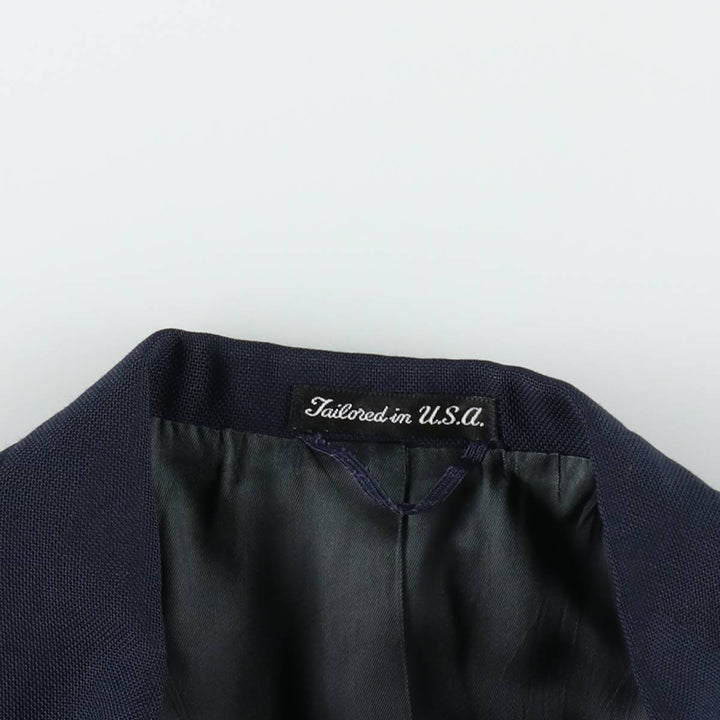 Stafford Navy Blazer, Tailored Jacket, Made in USA, Men's Size Small unclear navy blue type Vintage Second Hand