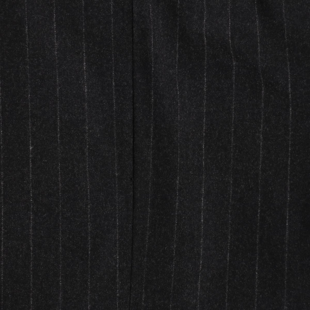 D'URBAN Stripe Pattern Peaked Lapel Double-Breasted Wool Tailored Jacket, Made in Italy, Men's Size M (approx.) wool Charcoal Vintage Second Hand
