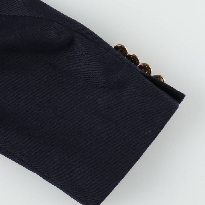 Villager Navy Blazer Tailored Jacket, Men's Size M (approx.) wool navy blue type Vintage Second Hand