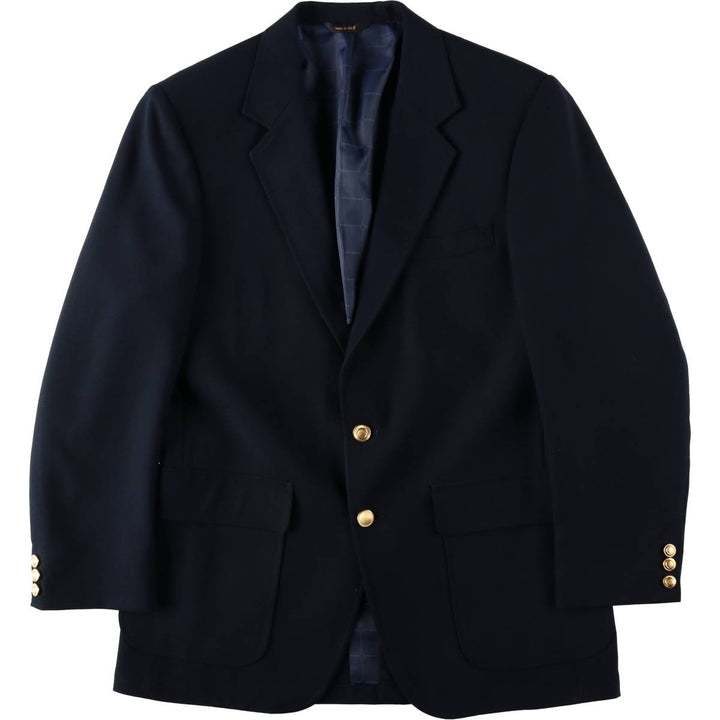 Sears Classic Collection Navy Blazer Tailored Jacket, Made in USA, Men's Size M (approx.) Dacron Polyester navy blue type Vintage Second Hand