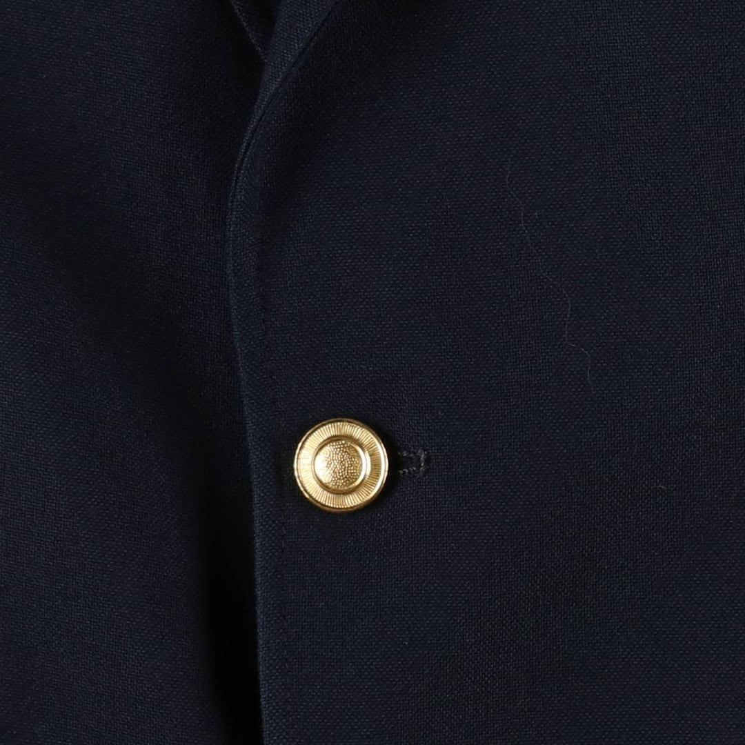 Sears Classic Collection Navy Blazer Tailored Jacket, Made in USA, Men's Size M (approx.) Dacron Polyester navy blue type Vintage Second Hand