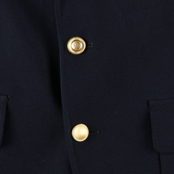 Sears Classic Collection Navy Blazer Tailored Jacket, Made in USA, Men's Size M (approx.) Dacron Polyester navy blue type Vintage Second Hand