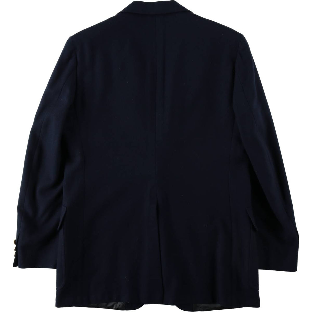 Stanley Blacker Navy Blazer Tailored Jacket, Men's Size M (approx.) wool navy blue type Vintage Second Hand