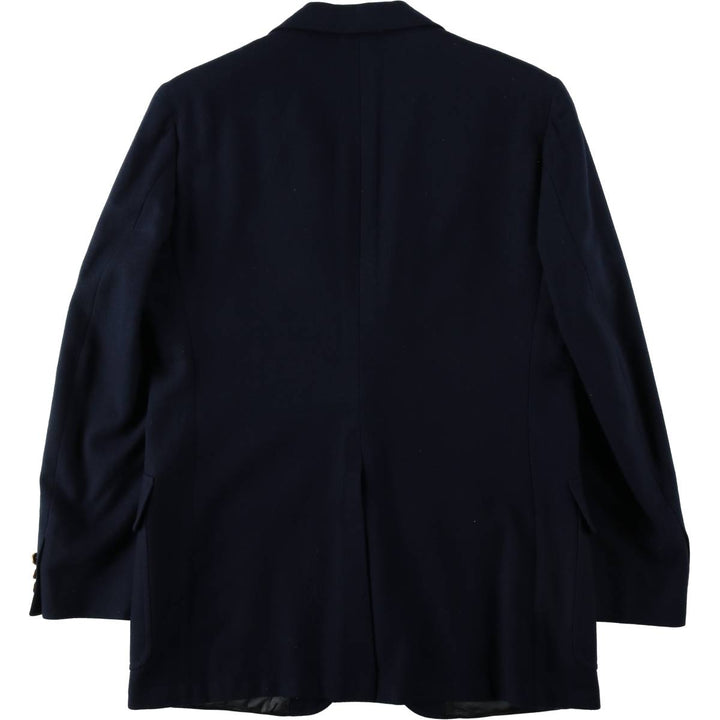 Stanley Blacker Navy Blazer Tailored Jacket, Men's Size M (approx.) wool navy blue type Vintage Second Hand