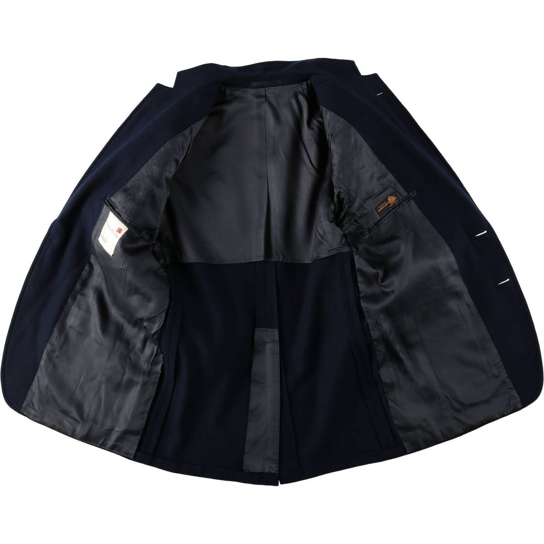 Stanley Blacker Navy Blazer Tailored Jacket, Men's Size M (approx.) wool navy blue type Vintage Second Hand