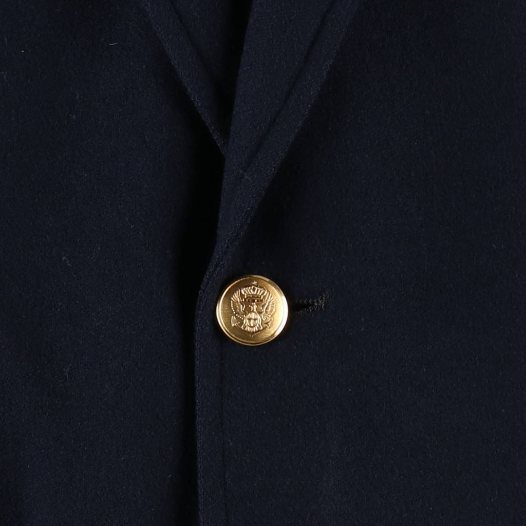 Stanley Blacker Navy Blazer Tailored Jacket, Men's Size M (approx.) wool navy blue type Vintage Second Hand