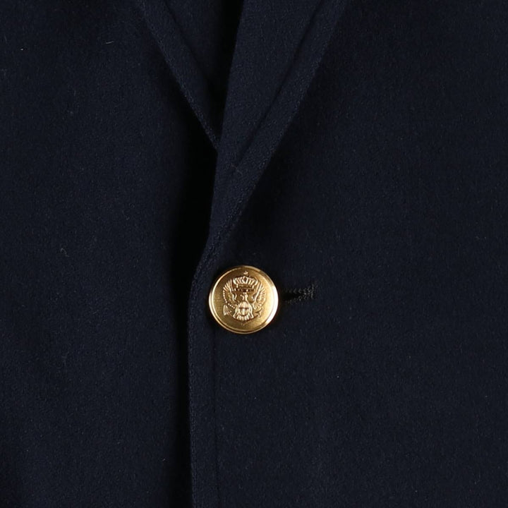 Stanley Blacker Navy Blazer Tailored Jacket, Men's Size M (approx.) wool navy blue type Vintage Second Hand
