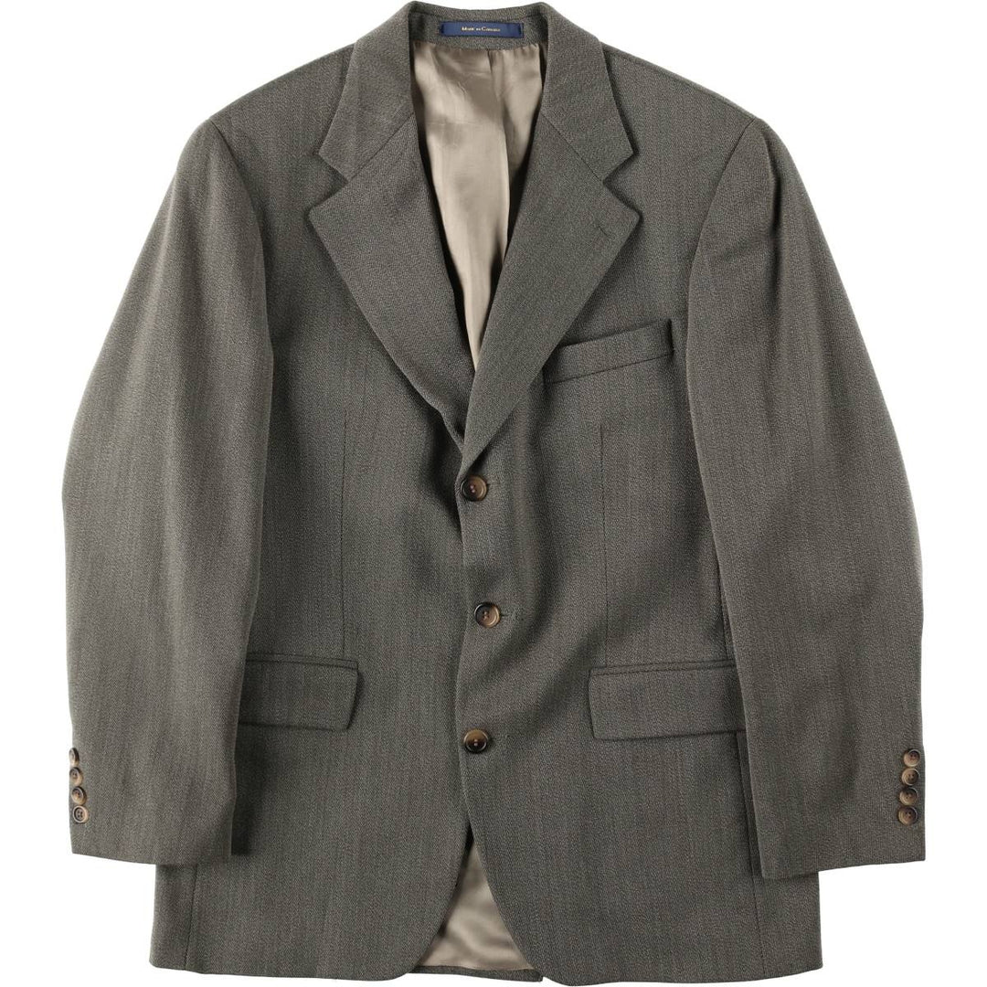 Ralph Lauren Chaps wool tailored jacket, made in Canada, men's size M wool gray type Vintage Second Hand