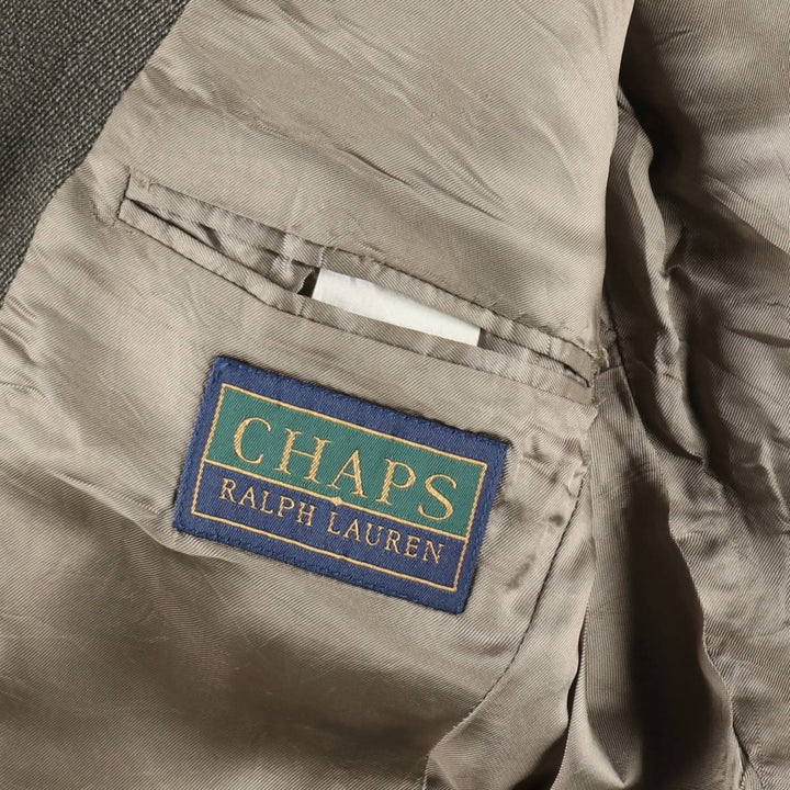 Ralph Lauren Chaps wool tailored jacket, made in Canada, men's size M wool gray type Vintage Second Hand