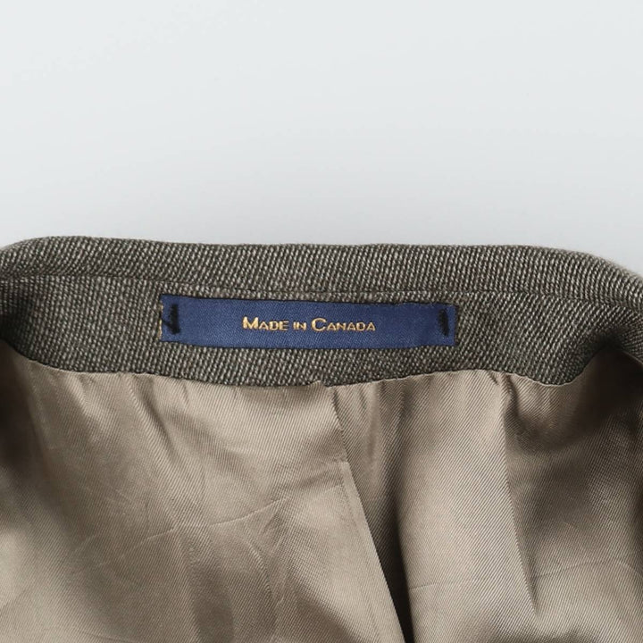 Ralph Lauren Chaps wool tailored jacket, made in Canada, men's size M wool gray type Vintage Second Hand
