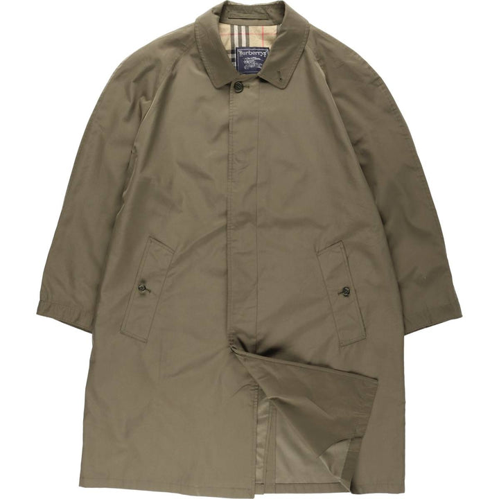 Burberry's Balmacaan Coat (Men's Size S) polyester Khaki type Vintage Second Hand