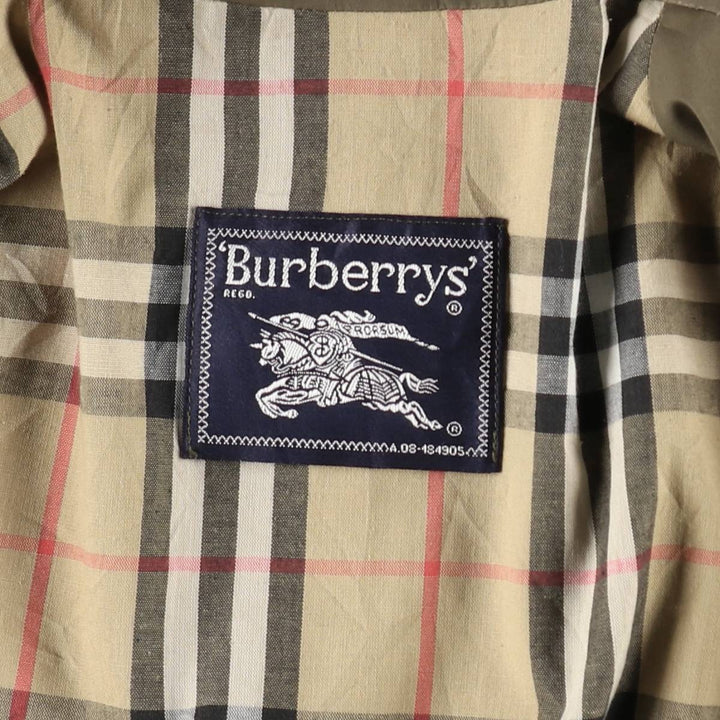 Burberry's Balmacaan Coat (Men's Size S) polyester Khaki type Vintage Second Hand