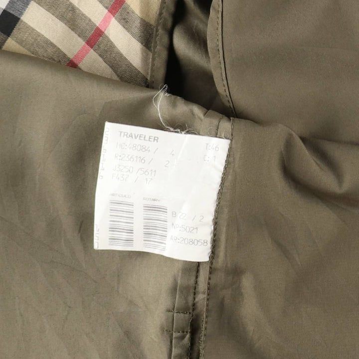 Burberry's Balmacaan Coat (Men's Size S) polyester Khaki type Vintage Second Hand