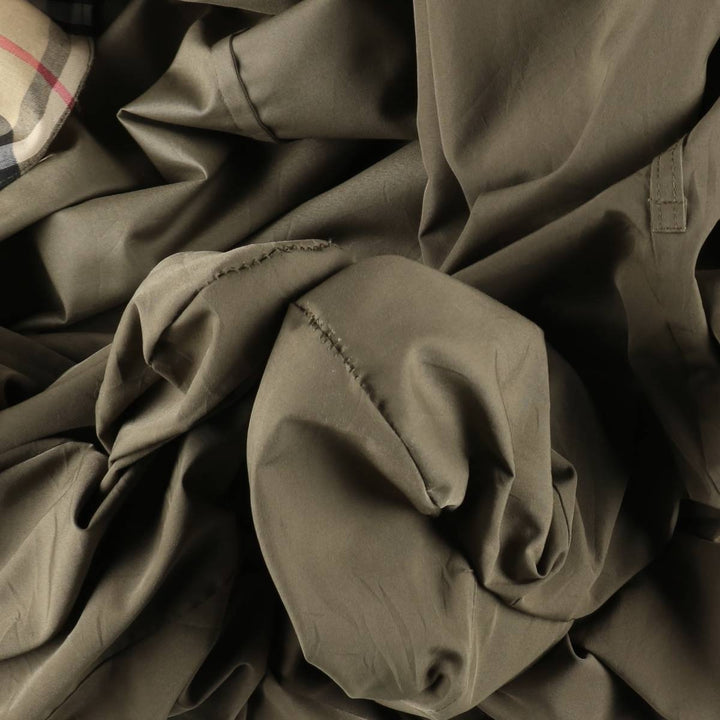 Burberry's Balmacaan Coat (Men's Size S) polyester Khaki type Vintage Second Hand