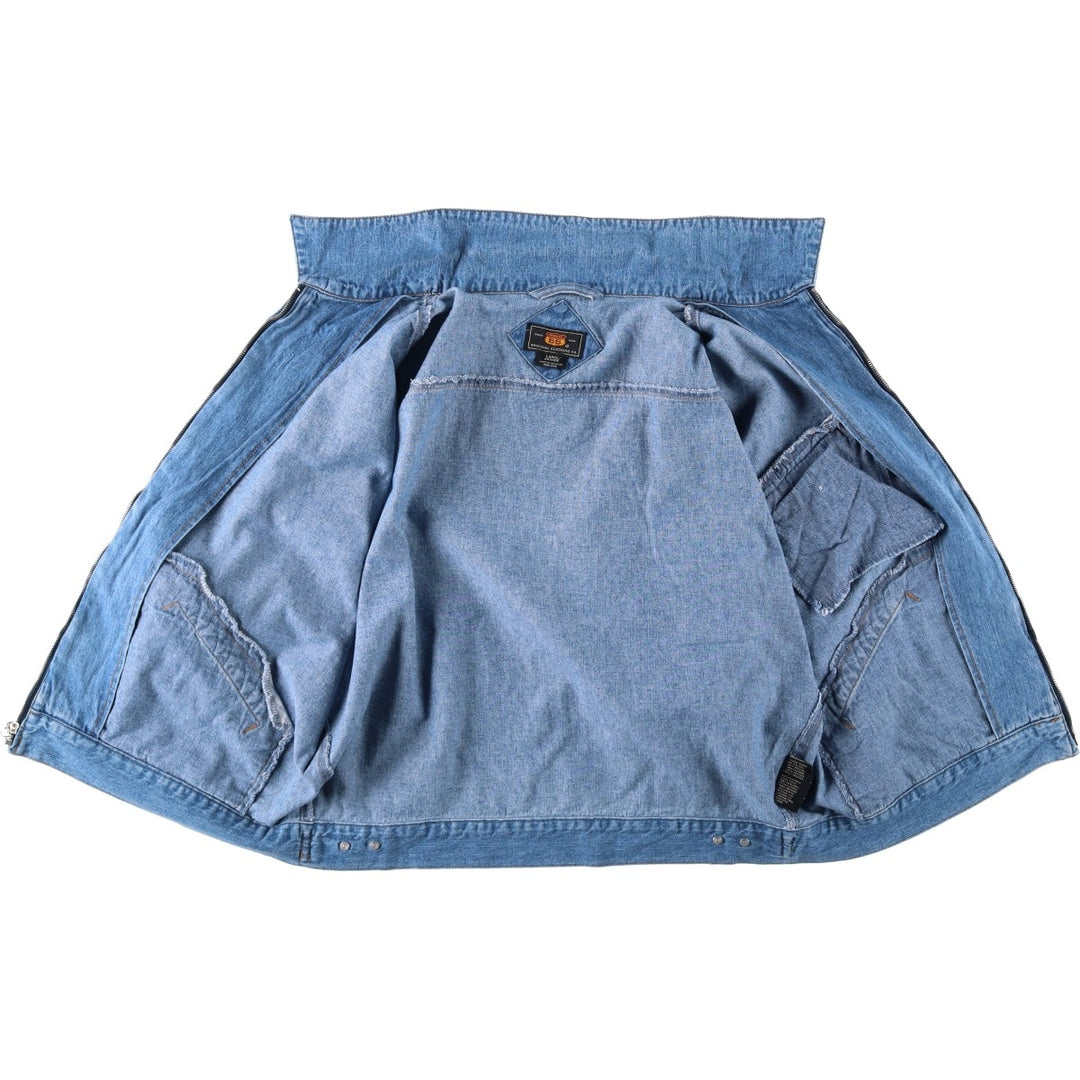 90'S ROUTE 66 Denim Jacket, Men's Size L (approx.), Vintage cotton blue type Vintage Second Hand
