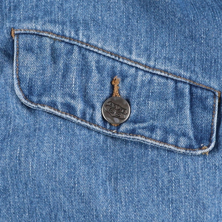 90'S ROUTE 66 Denim Jacket, Men's Size L (approx.), Vintage cotton blue type Vintage Second Hand