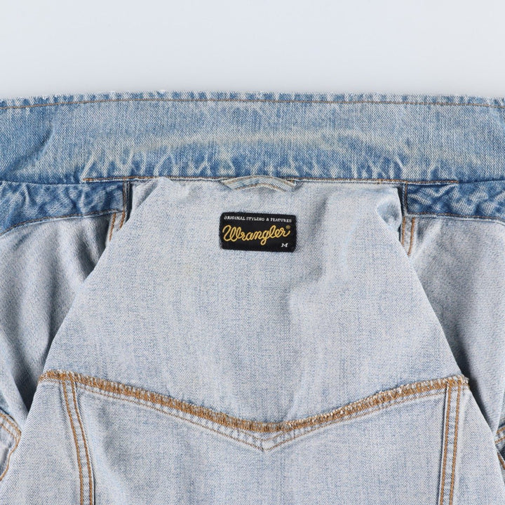 Wrangler Denim Jacket, G-Jean, Men's M Size, Vintage cotton Blue type light blue Vintage Second Hand