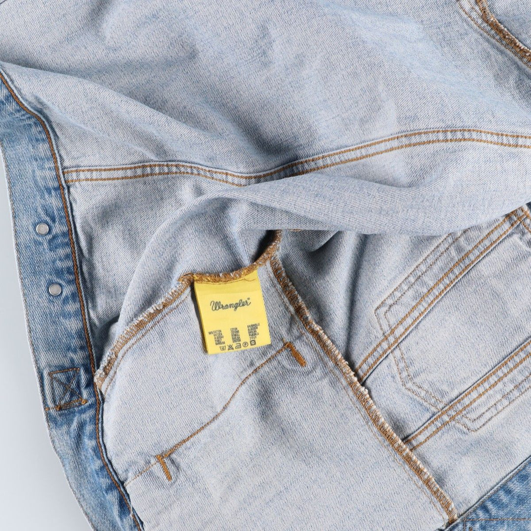 Wrangler Denim Jacket, G-Jean, Men's M Size, Vintage cotton Blue type light blue Vintage Second Hand