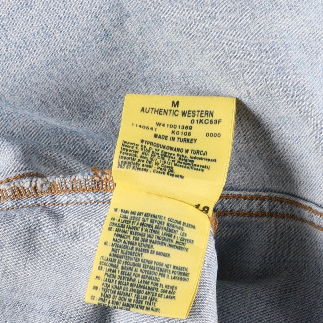 Wrangler Denim Jacket, G-Jean, Men's M Size, Vintage cotton Blue type light blue Vintage Second Hand