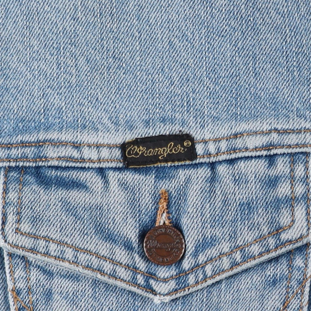 Wrangler Denim Jacket, G-Jean, Men's M Size, Vintage cotton Blue type light blue Vintage Second Hand