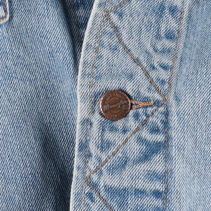 Wrangler Denim Jacket, G-Jean, Men's M Size, Vintage cotton Blue type light blue Vintage Second Hand