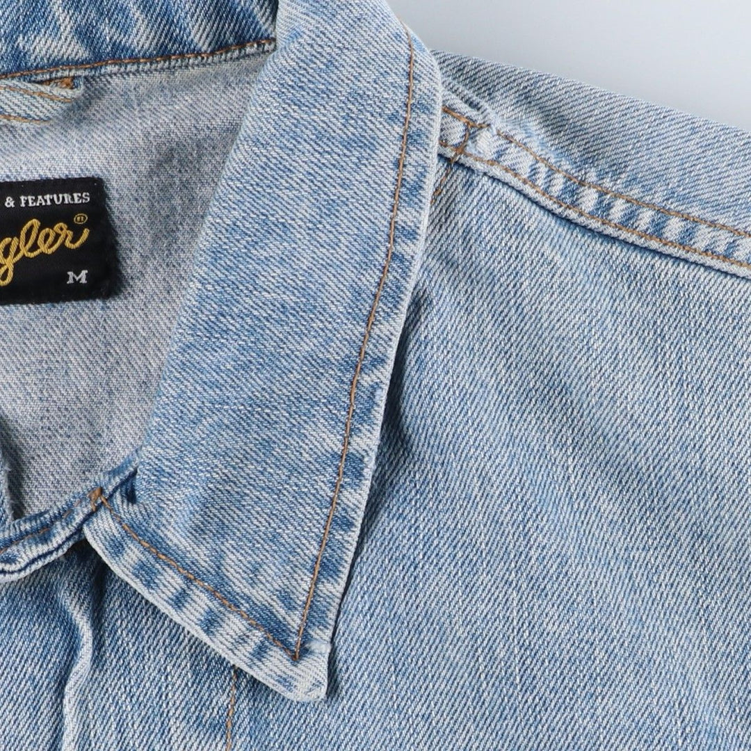 Wrangler Denim Jacket, G-Jean, Men's M Size, Vintage cotton Blue type light blue Vintage Second Hand