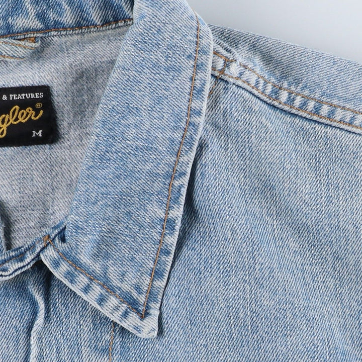 Wrangler Denim Jacket, G-Jean, Men's M Size, Vintage cotton Blue type light blue Vintage Second Hand