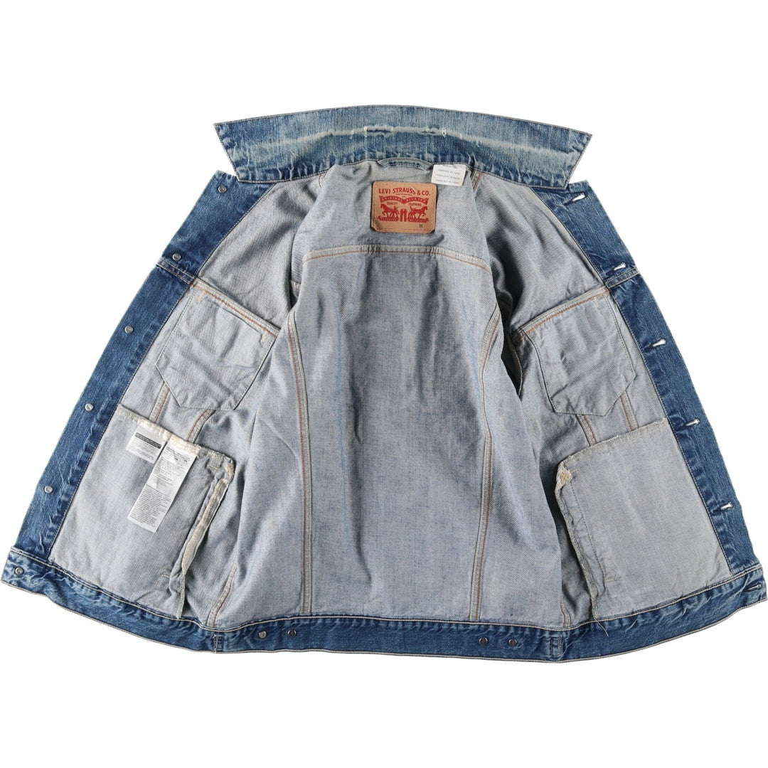 Levi's denim jacket, denim jacket, men's size M cotton blue type Vintage Second Hand