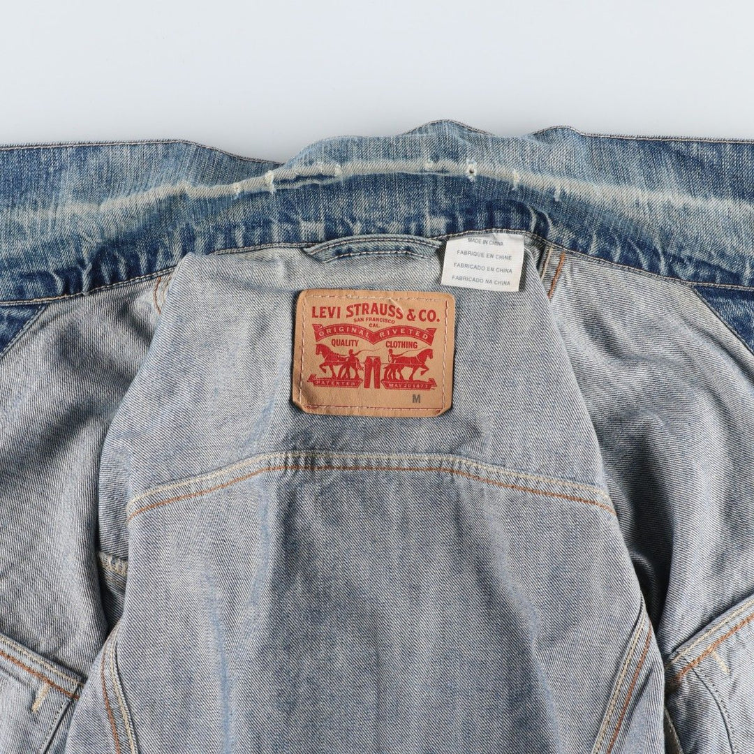 Levi's denim jacket, denim jacket, men's size M cotton blue type Vintage Second Hand