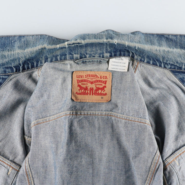 Levi's denim jacket, denim jacket, men's size M cotton blue type Vintage Second Hand