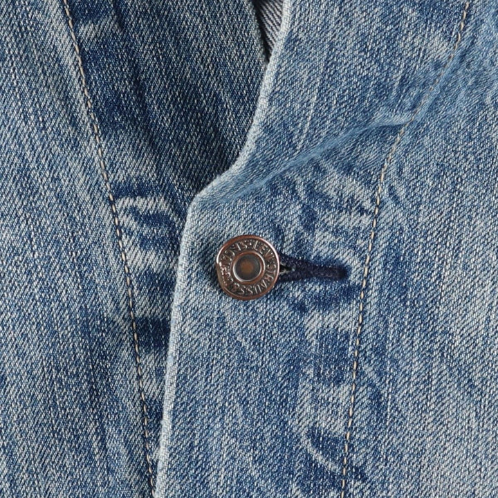 Levi's denim jacket, denim jacket, men's size M cotton blue type Vintage Second Hand