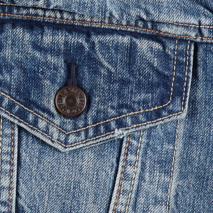 Levi's denim jacket, denim jacket, men's size M cotton blue type Vintage Second Hand