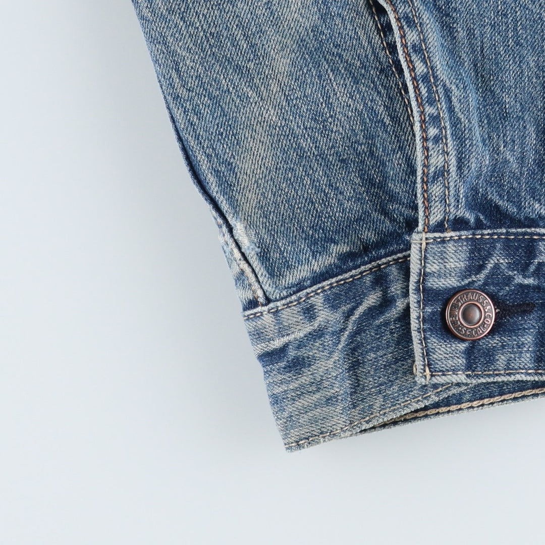 Levi's denim jacket, denim jacket, men's size M cotton blue type Vintage Second Hand